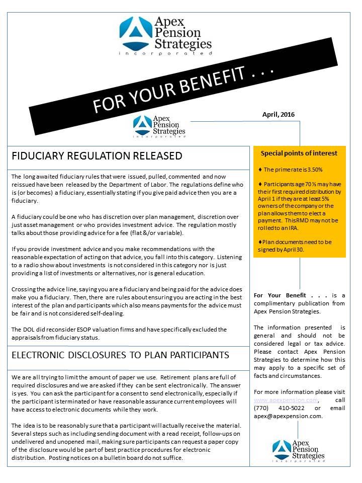 Electronic Disclosures to Plan Participants