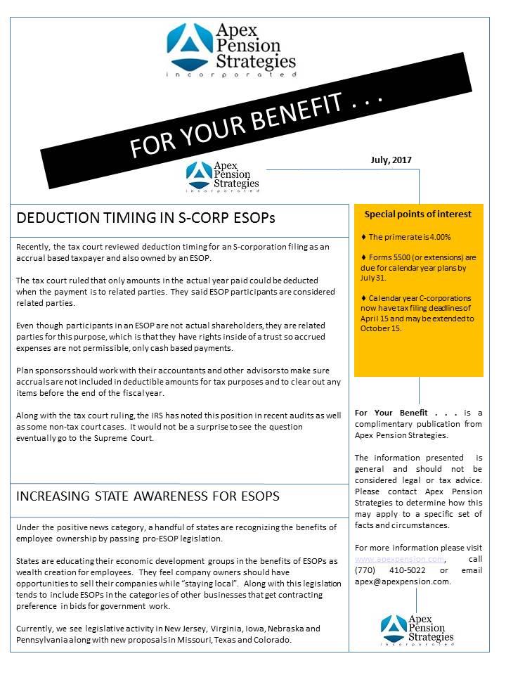 Increasing State Awareness For ESOPs