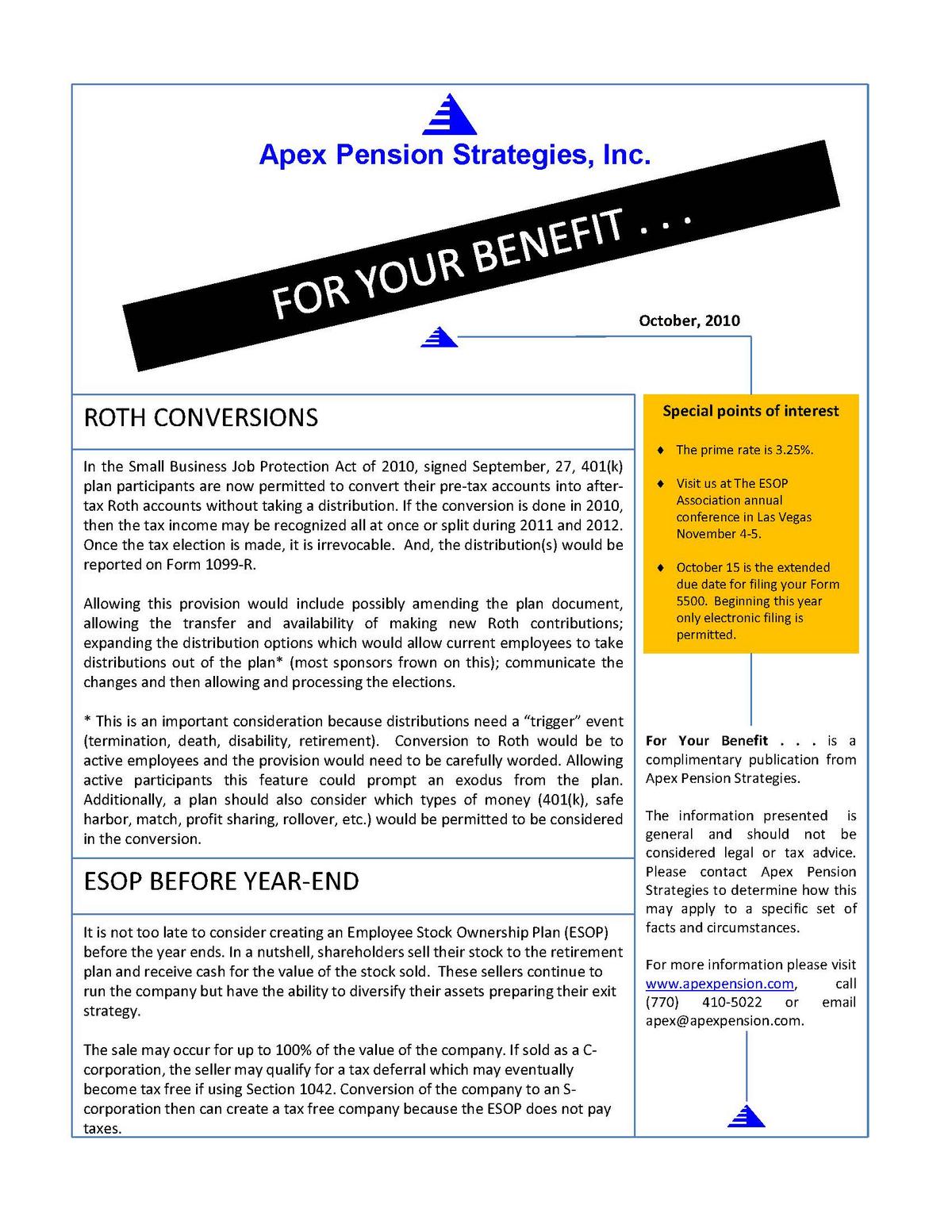 Roth Conversions 